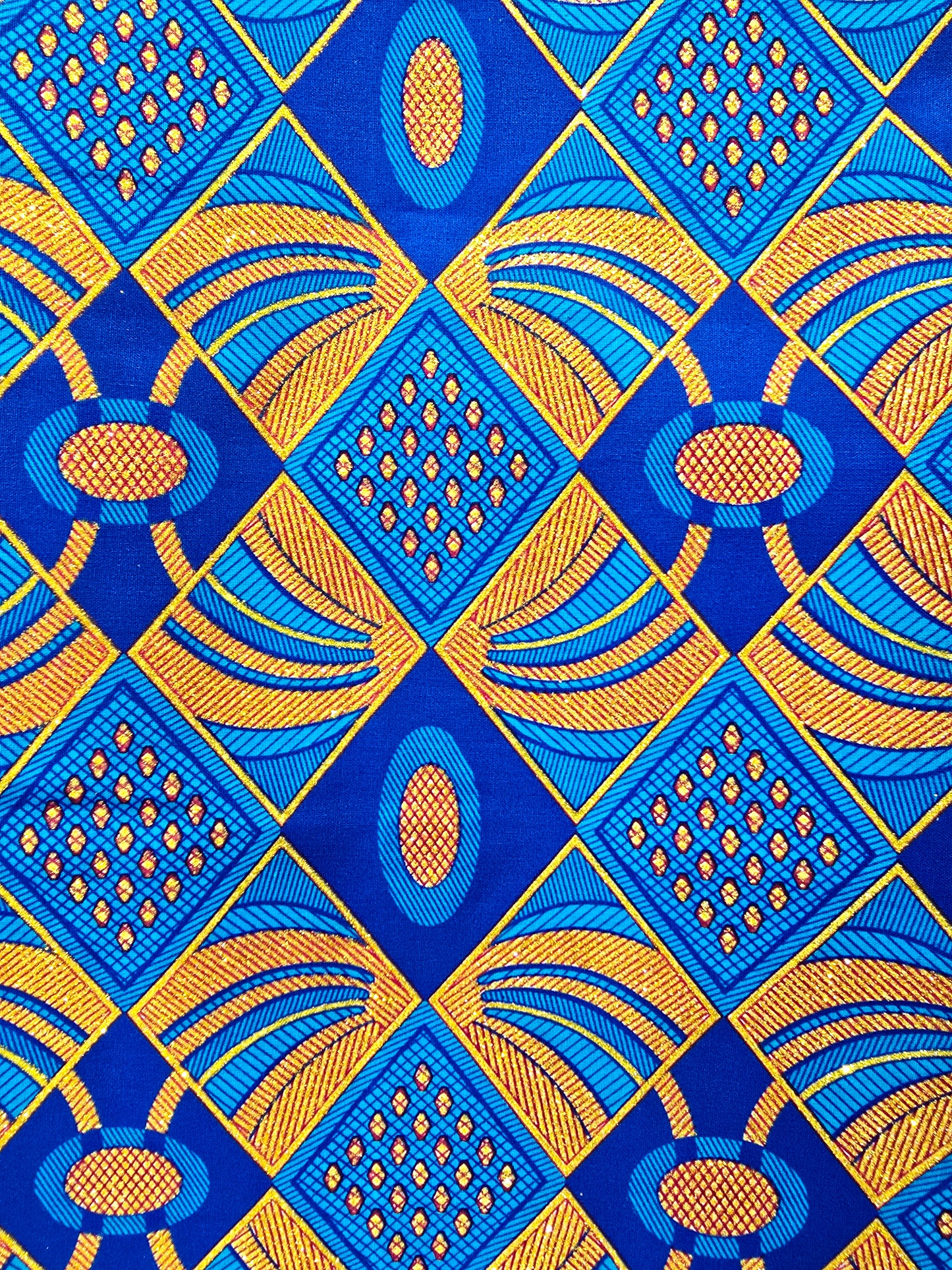 Tissu Pagne Africain Brillant 6 Yards TATA WAX