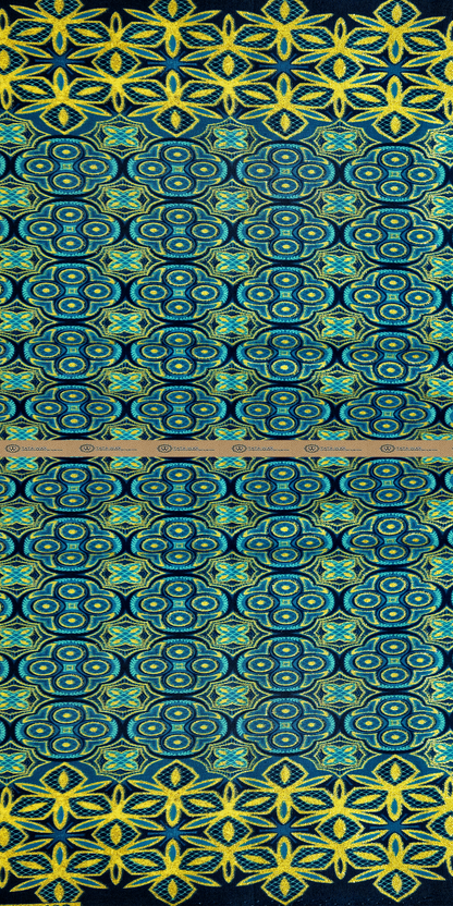 Tissu Pagne Africain Brillant 6 Yards