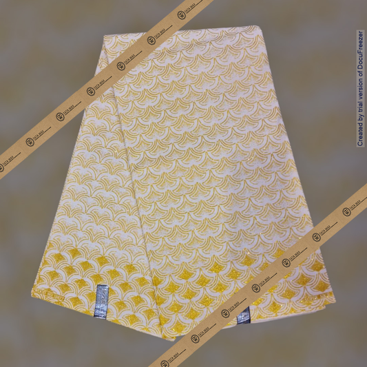 Tissu Pagne Africain Brillant 6 Yards TATA WAX