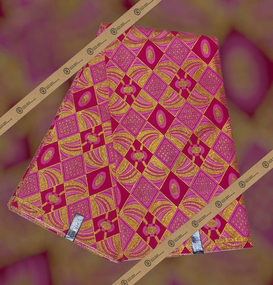 Tissu Pagne Africain Brillant 6 Yards