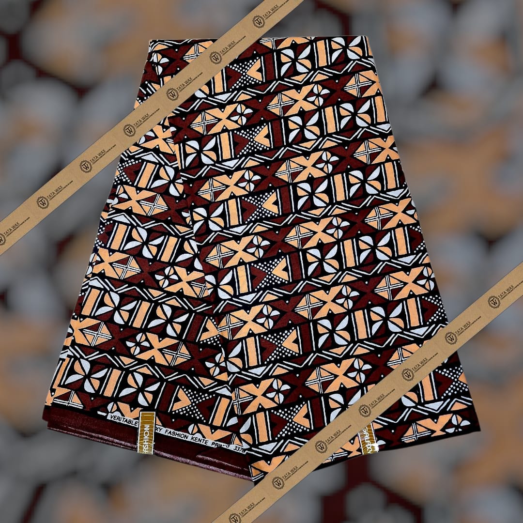 Tissu wax en coton Motif Bougoulon