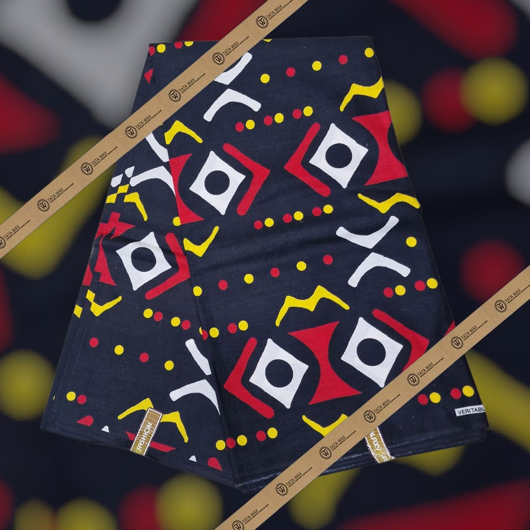 Tissu wax en coton Motif Bougoulon