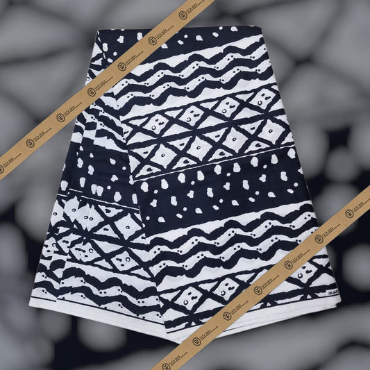 Tissu wax en coton Motif Bougoulon