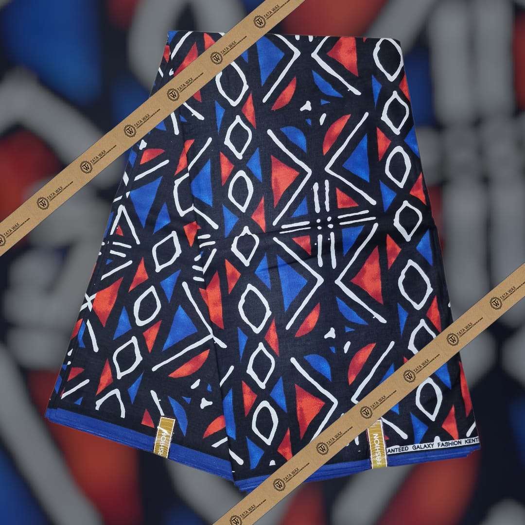 Tissu wax en coton Motif Bougoulon