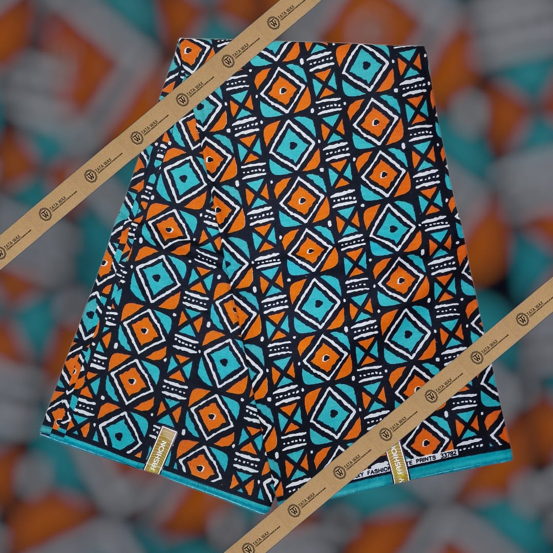 Tissu wax en coton Motif Bougoulon