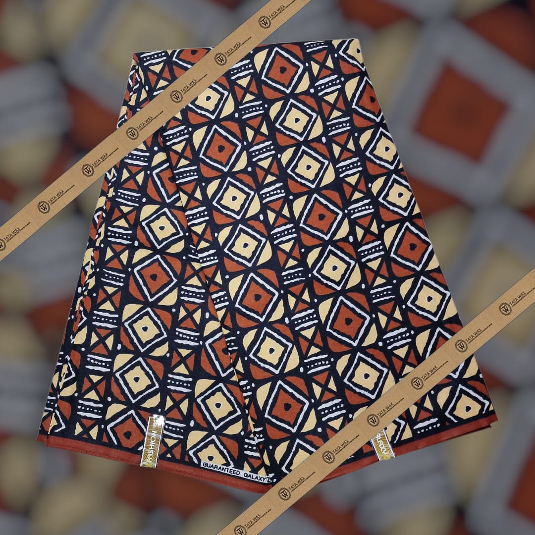 Tissu wax en coton Motif Bougoulon