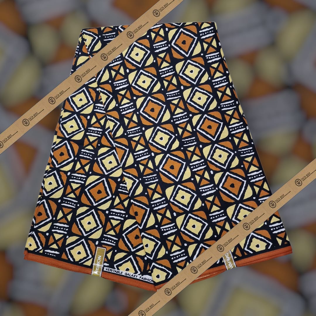 Tissu wax en coton Motif Bougoulon