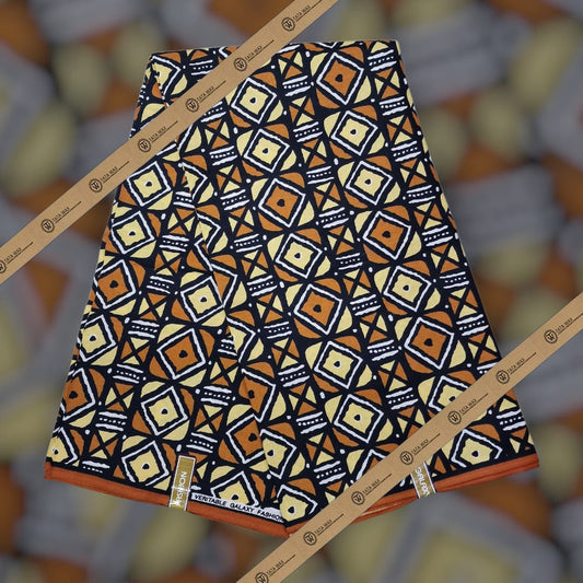 Tissu wax en coton Motif Bougoulon