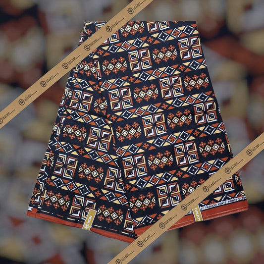 Tissu wax en coton Motif Bougoulon