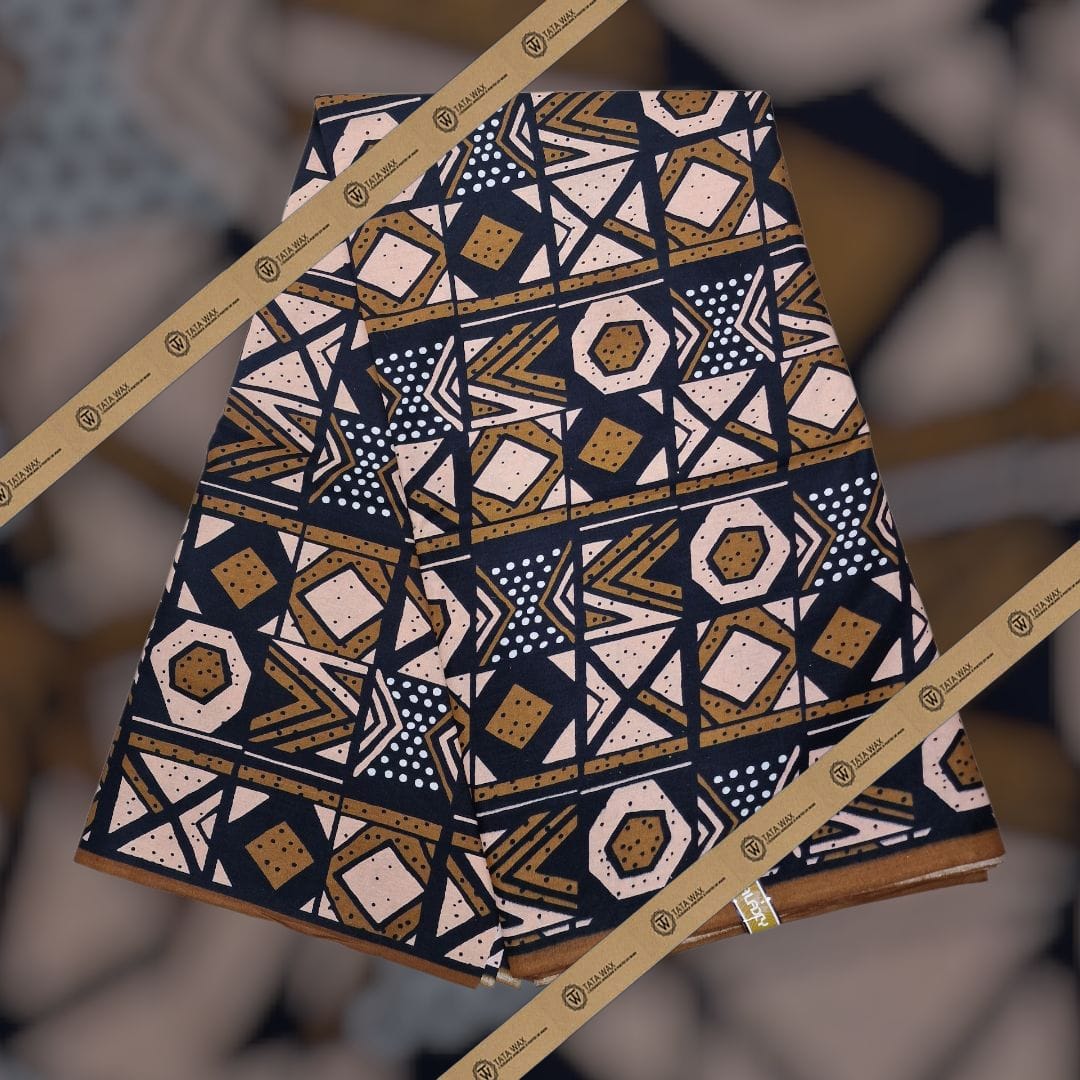 Tissu wax en coton Motif Bougoulon