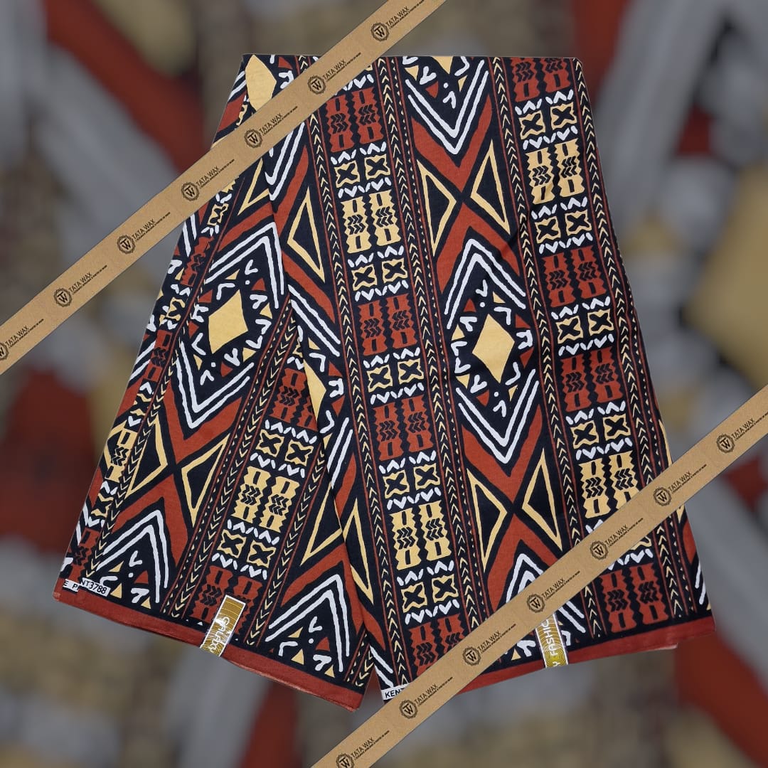 Tissu wax en coton Motif Bougoulon