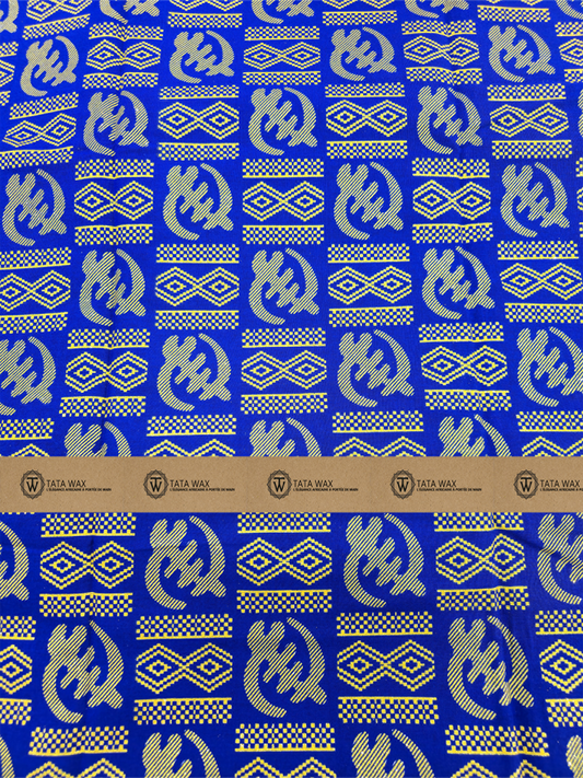 Tissu Wax Africain brillant Premium 6 yards