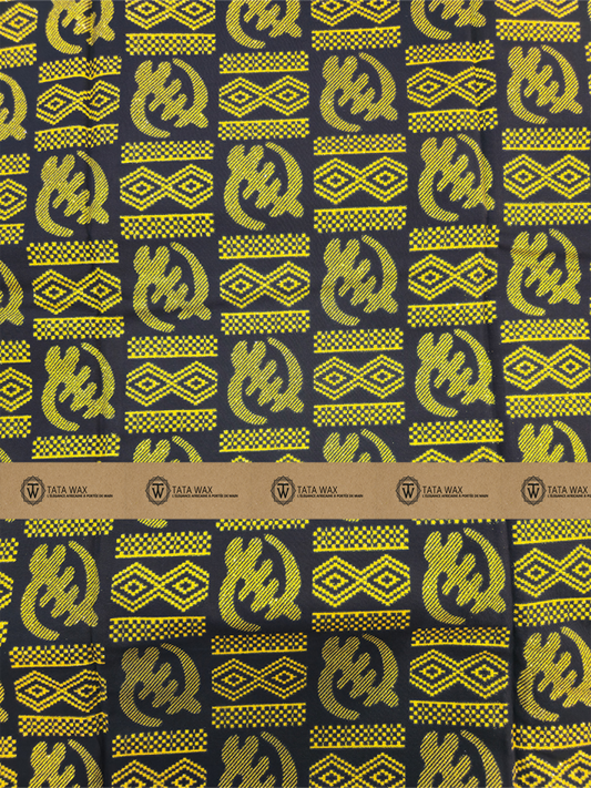 Tissu Wax Africain brillant Premium 6 yards