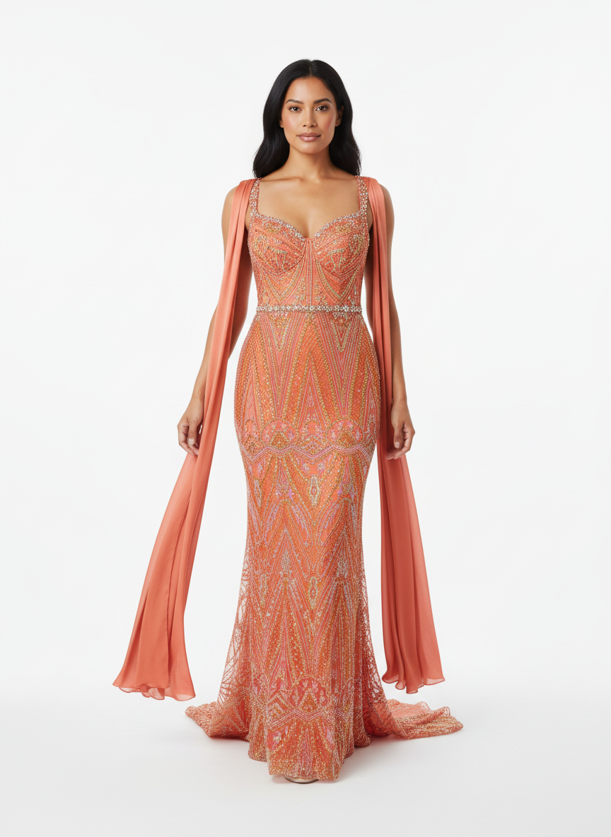 Tissu Perlage Américain