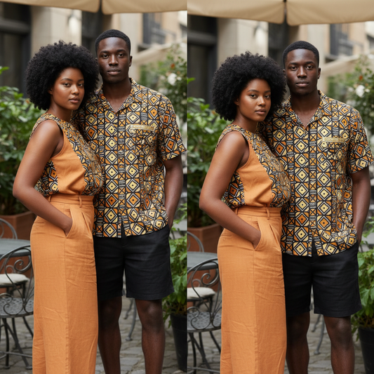 Tissu wax en coton Motif Bougoulon