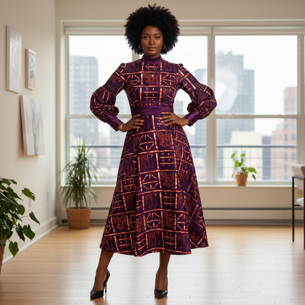 Tissu Wax l'épi 6 Yards