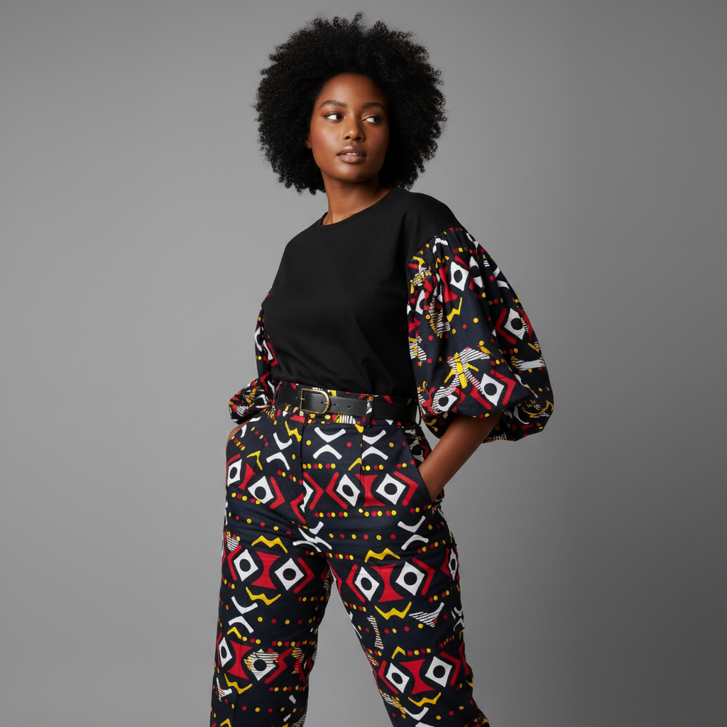 Tissu wax en coton Motif Bougoulon