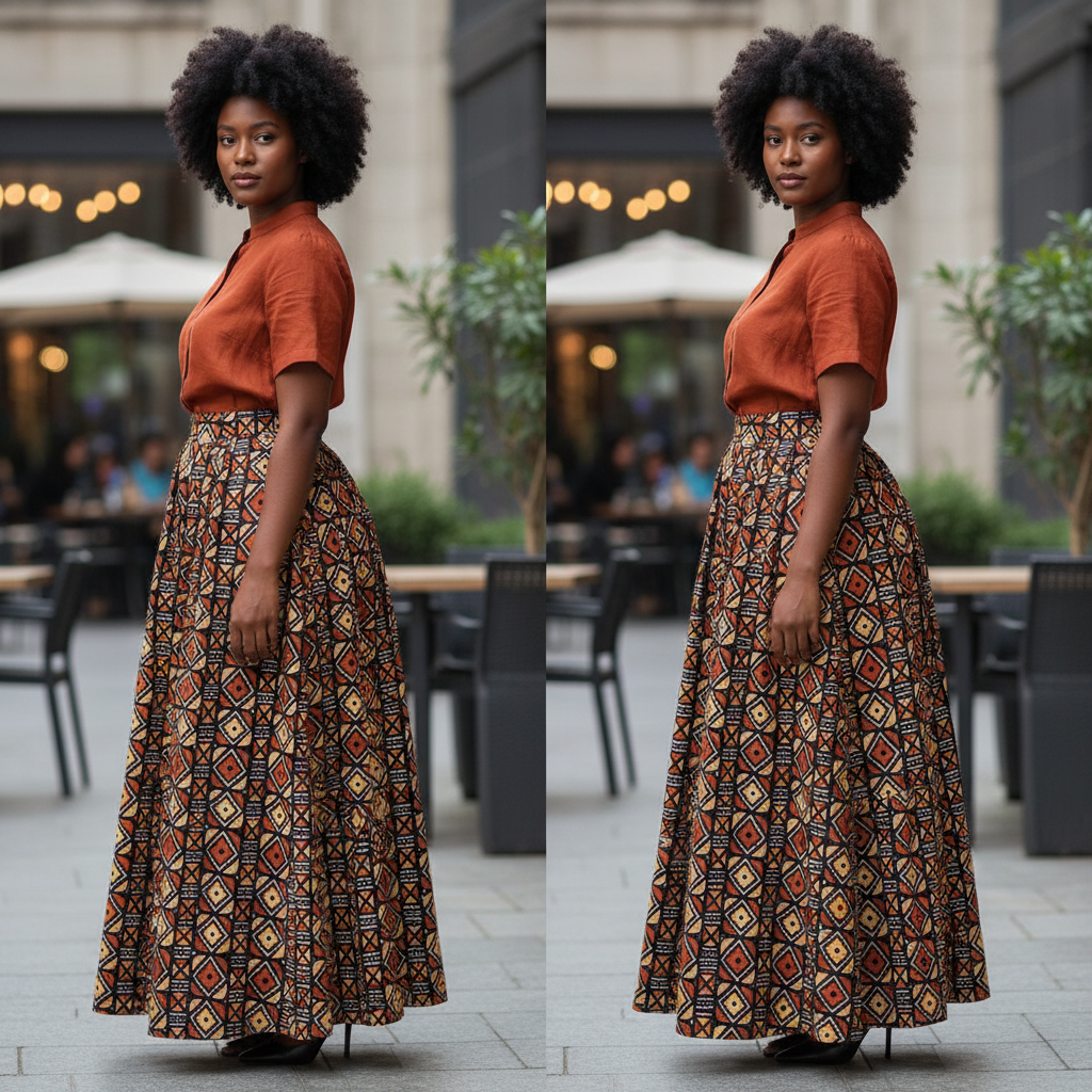 Tissu wax en coton Motif Bougoulon