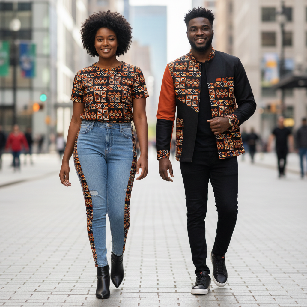 Tissu wax en coton Motif Bougoulon