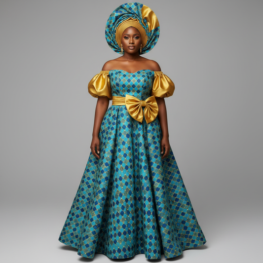 Tissu Pagne Africain Brillant 6 Yards