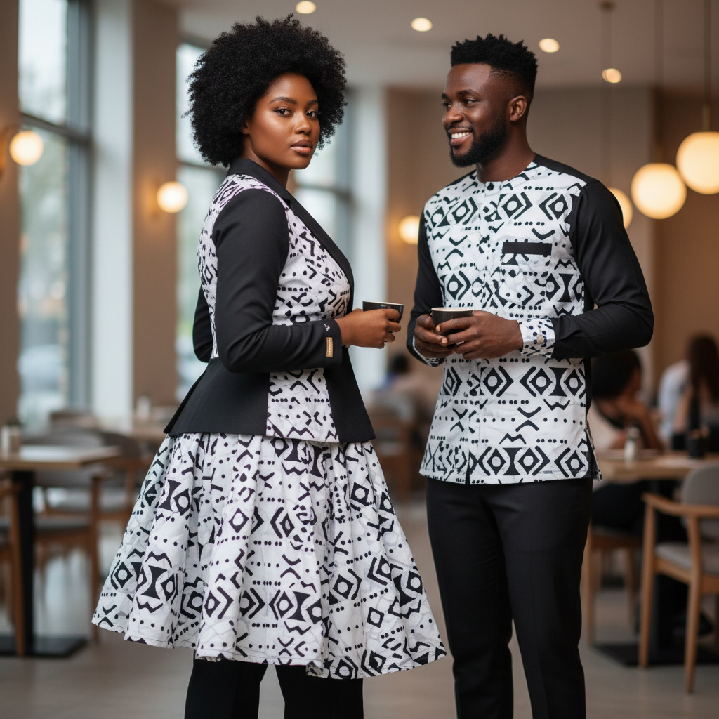 Tissu wax en coton Motif Bougoulon