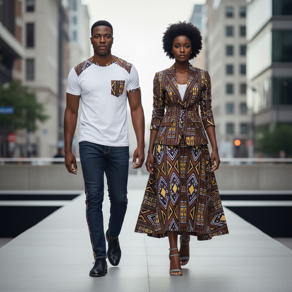 Tissu wax en coton Motif Bougoulon