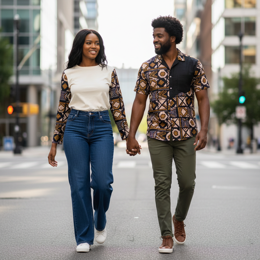 Tissu wax en coton Motif Bougoulon