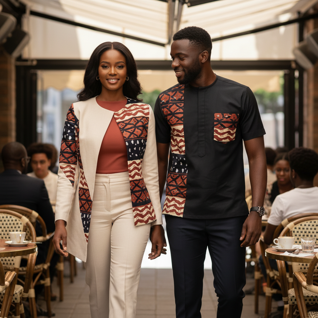 Tissu wax en coton Motif Bougoulon