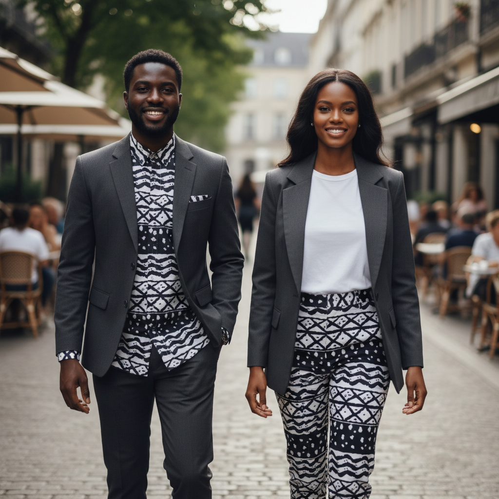 Tissu wax en coton Motif Bougoulon