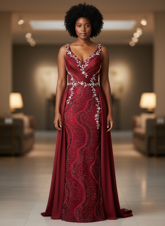 Tissu Perlage Américain