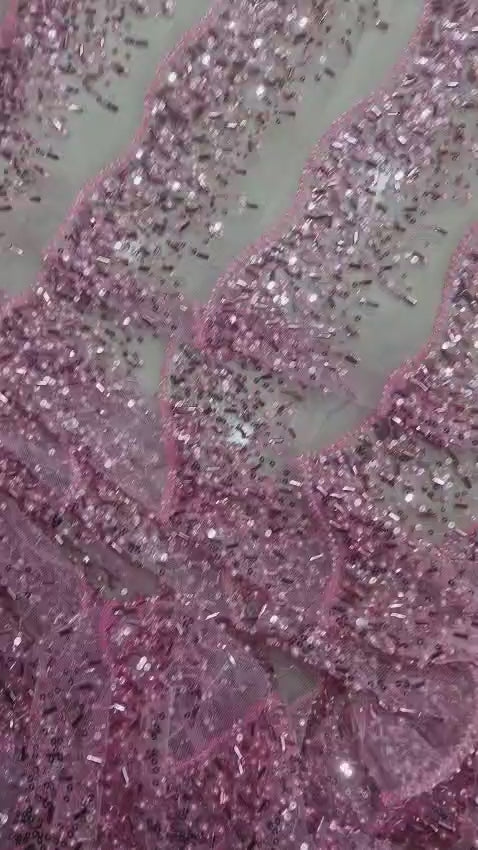 Tissu Perlage Américain