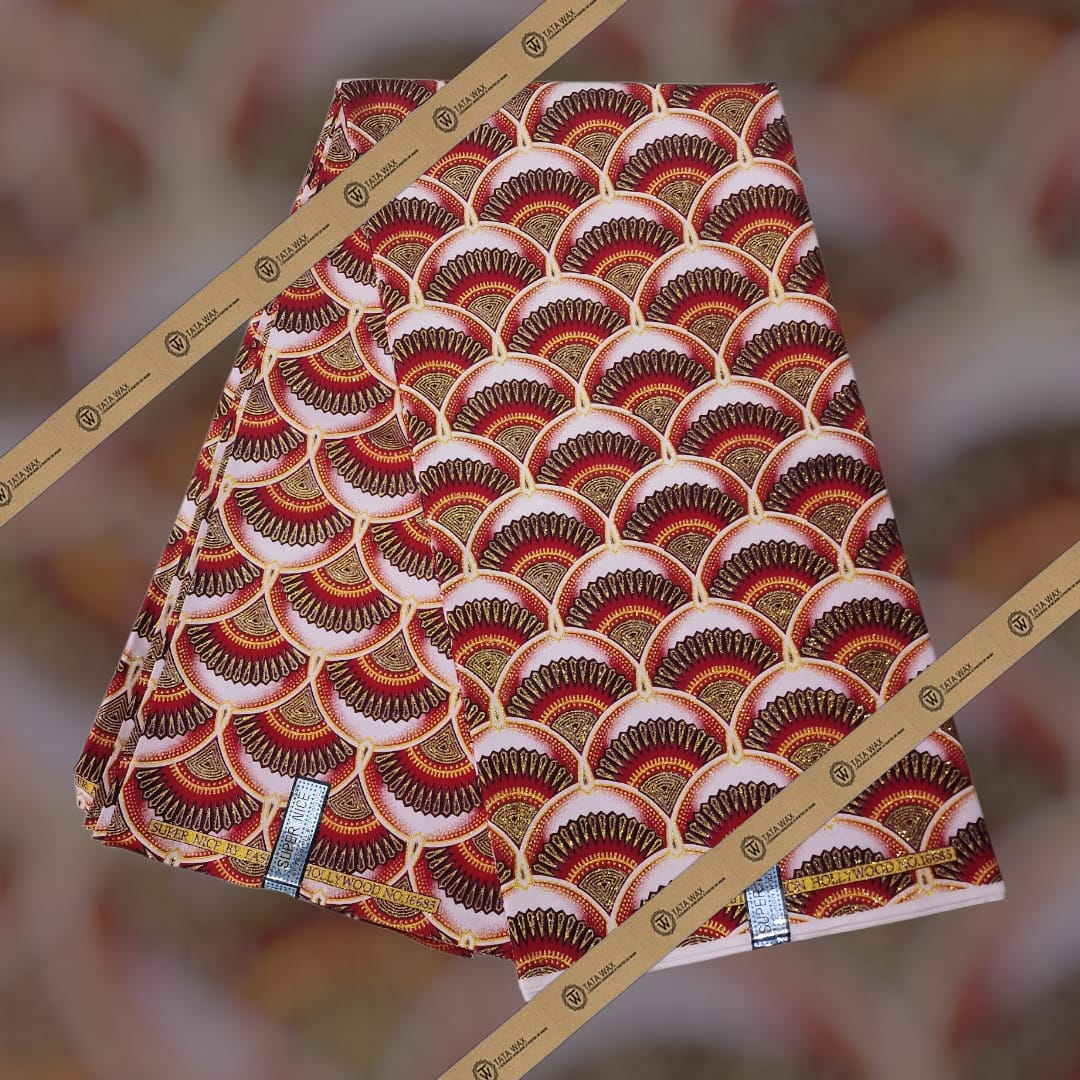 Tissu Pagne Africain Brillant 6 Yards