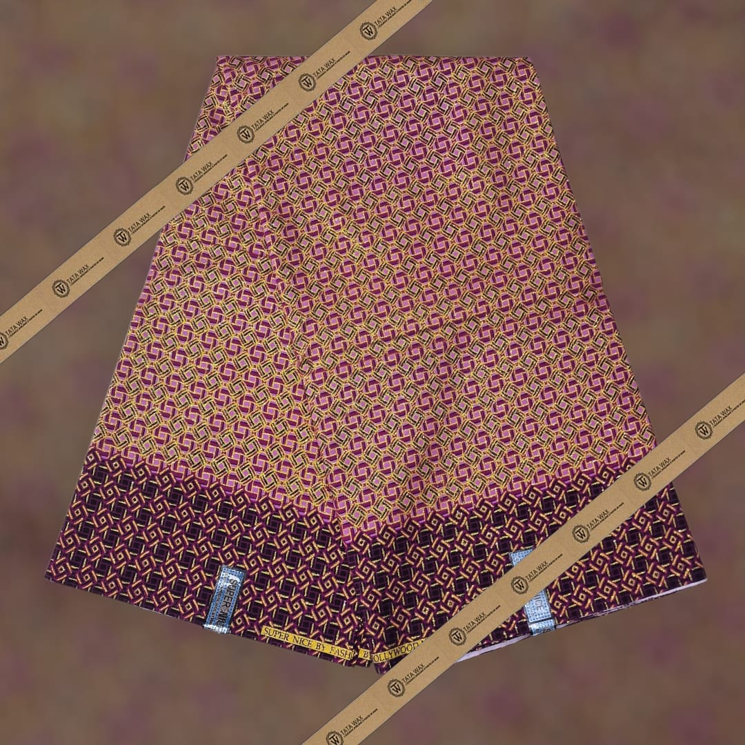Tissu Pagne Africain Brillant 6 Yards