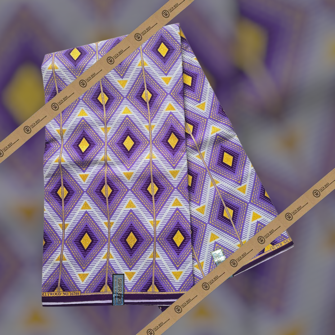 Tissu Pagne Africain Brillant 6 Yards