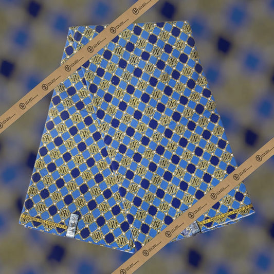 Tissu Pagne Africain Brillant 6 Yards