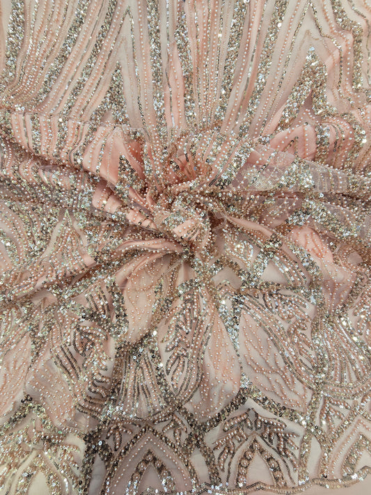 Tissu Perlage Américain