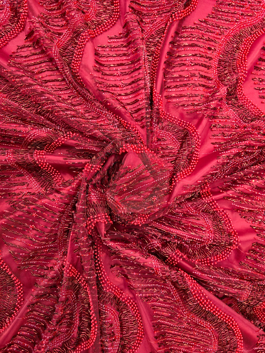 Tissu Perlage Américain