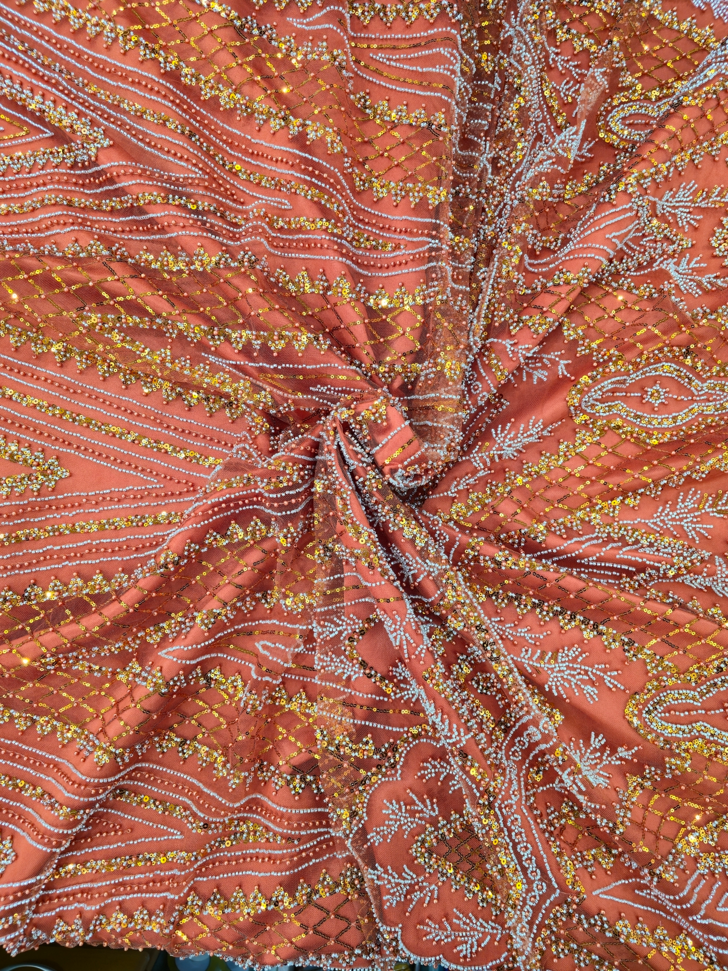 Tissu Perlage Américain TATA WAX