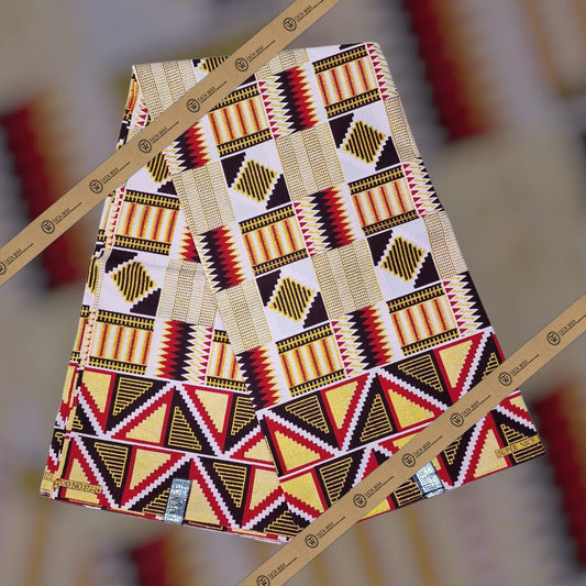 Tissu Pagne Africain Brillant 6 Yards