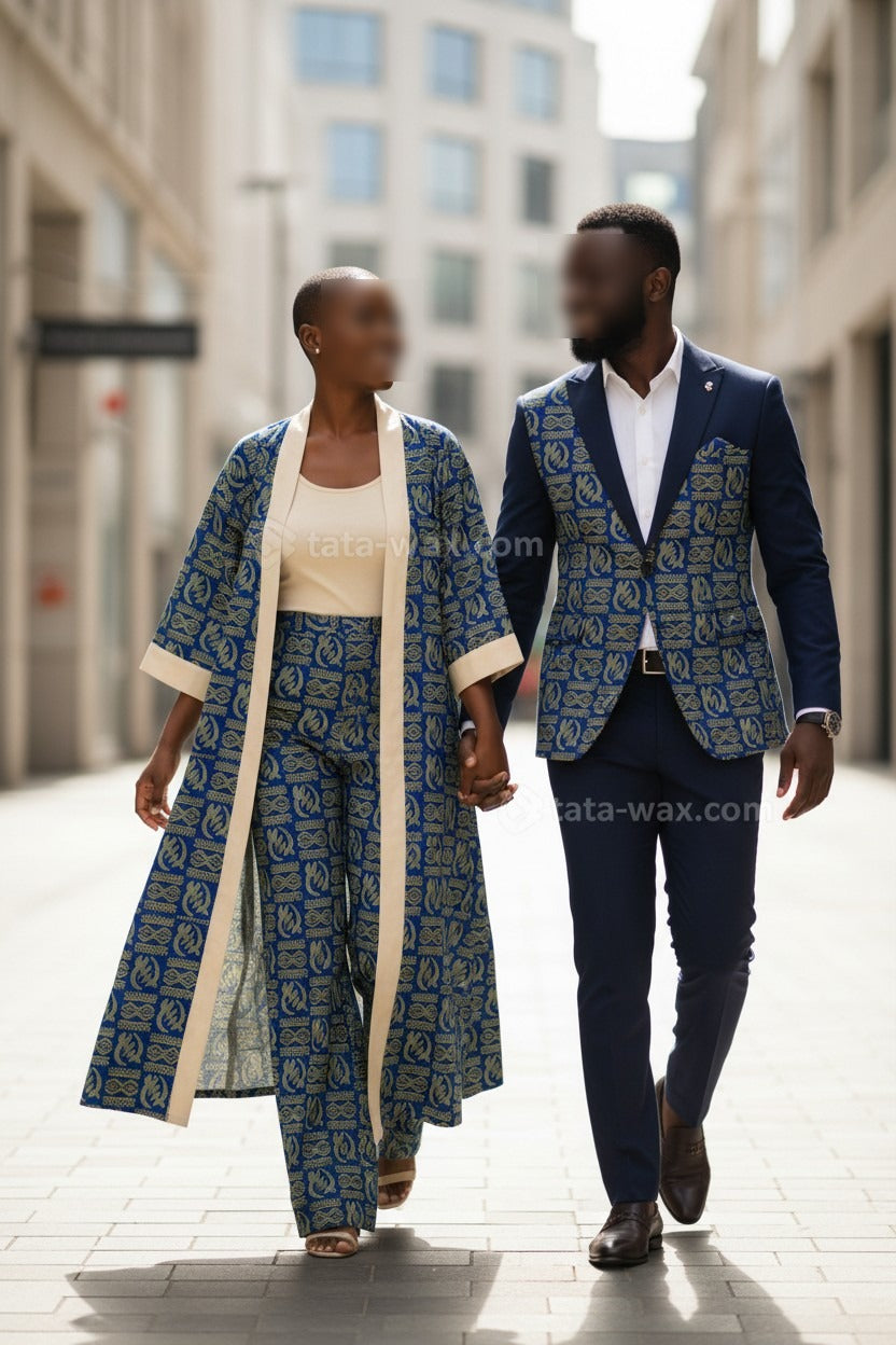 Tissu Wax Africain brillant Premium 6 yards