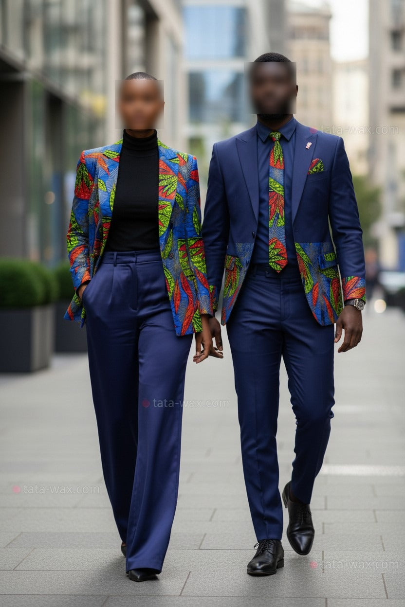 Tissu Wax Africain brillant Premium 6 yards