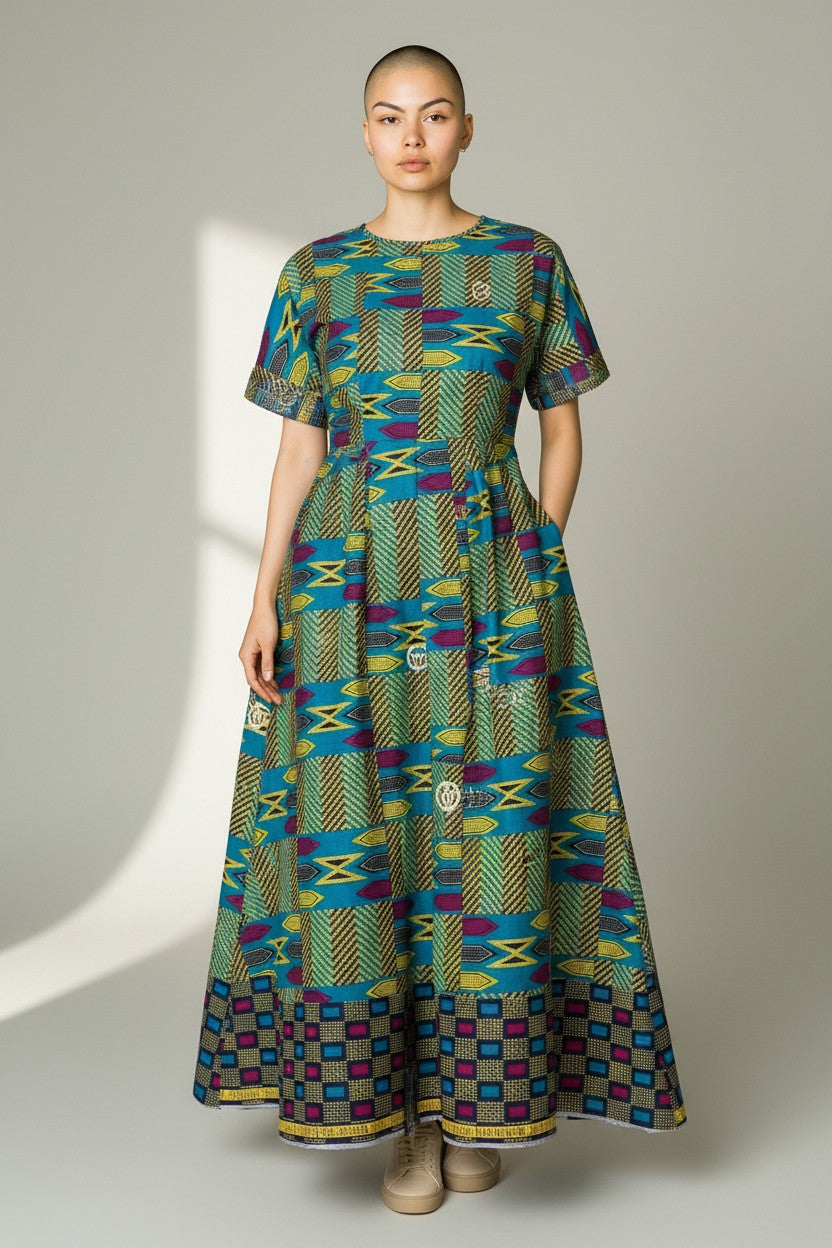 Tissu Pagne Africain Brillant 6 Yards